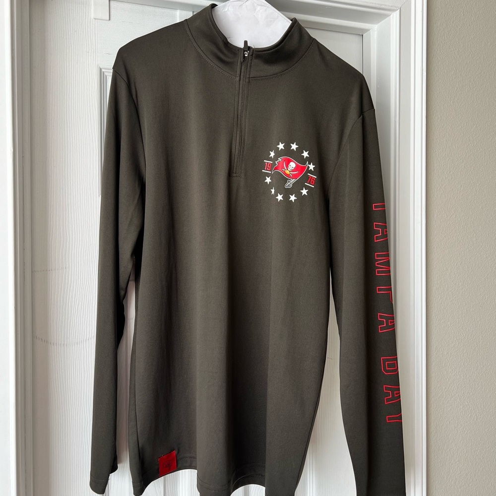 Tampa Bay Buccaneers 1/4 zip shirt pullover